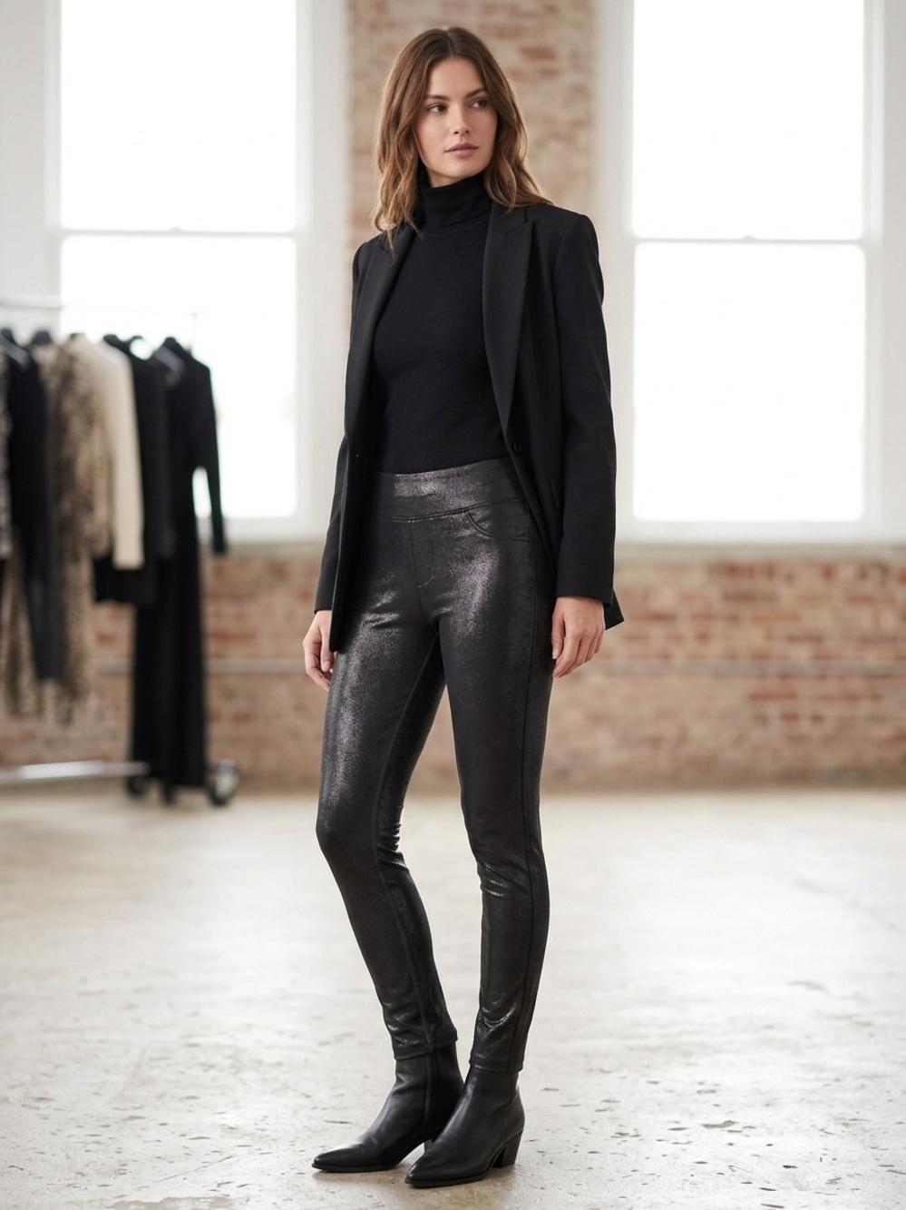 Halara Metallic 7/8 Leggings- NWT